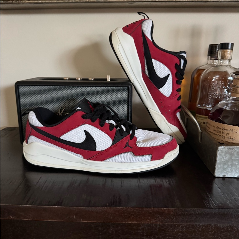 Jordan CMFT Black and Red Sneakers